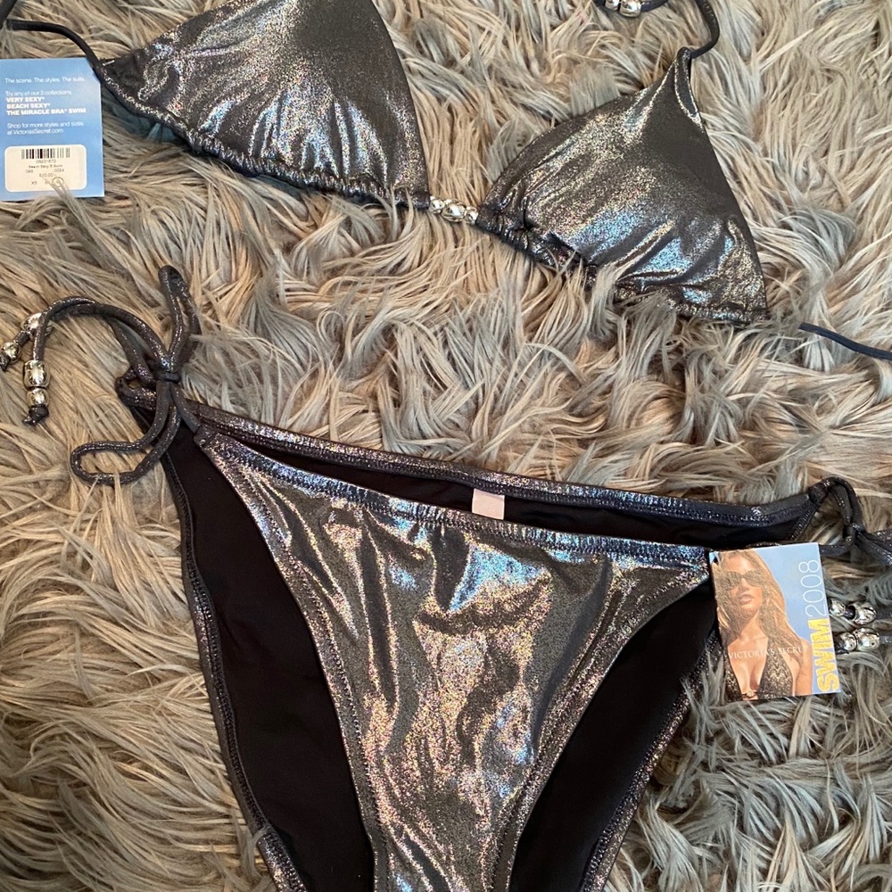COPY - Victorias secret NWT, medium silver pewter…
